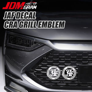 JDMGRAM Universal รถตราสัญลักษณ์ JAF สติกเกอร์โลโก้ 9 ซม.ญี่ปุ่นรถยนต์ Federation สัญลักษณ์ JDM ด้านหน้า Grill Emblem Auto อุปกรณ์เสริมภายนอก