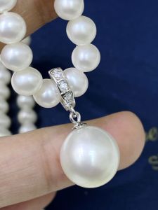925 Silver Pearl Accessories Snake Design Necklace Pendant Empty Setting DIY Fashion Jewelry round Bar 10-15mm Gold Silver