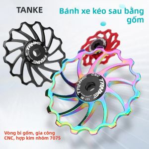 Bánh Xe Dẫn Hướng Líp Sau Bằng Gốm TANKE Cho Xe Đạp Đường Trường MTB AL7075 Bạc Đạn Dẫn Hướng Líp 11T 13T 15T 17T Chi Tiết CNC