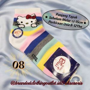 KAOS KAKI DISNEY / KAOS KAKI CEWEK / KAOS KAKI ANAK 8 - 12 TAHUN / KAOS KAKI REMAJA / KAOS KAKI KARAKTER MINNIE HELLOKITY / YOUTH SOCKS / MK9866