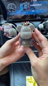 Nước Hoa Sáp Thơm Hình Gấu Đính Đá Cầm Bóng Bay Sang Xịn Mịn Tặng Kèm Sáp Thơm