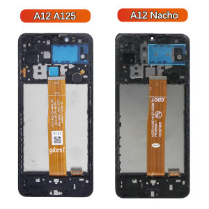 Màn Hình LCD Samsung A12 A125F Có Khung Bảng Điều Khiển Cảm Ứng Bộ Phận Số Hóa Màn Hình Tương Thích Với Màn Hình Điện Thoại Di Động IPS Cảm Ứng Điện Dung Nacho A127