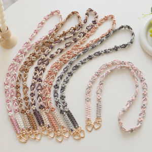 Handwoven Phone Strap Crossbody Camera Necklace Hollow out Niche Phone Chain Nylon Thread Bangle Bracelet Digital Accessories