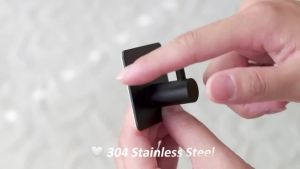 4pcs Self-Adhesive Towel Hooks 304 Stainless Steel Stick-On Wall Hooks For Home Coat Robe Bathroom Organization Accessories