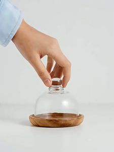 Tempat Kue Mini Cake Stand dengan Toples Kaca