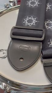 สายสะพายกีตาร์/เบส รุ่น MUSES B1 Star วัสดุเส้นใย Polyester ปรับระดับสายได้ถึง 150cm หัวทำจากหนัง PU - จัดส่งด่วน