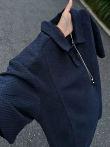 CHENMU | Breathable Blue-Black Dragon Scale Polo Shirt