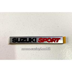 Logo Emblem Suzuki Sport satuan model tempel