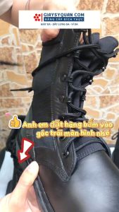 Giày Ghệt Da Cao Cổ Chất Liệu Cao Cấp Kiểu Dáng Phong Cách Thời Trang