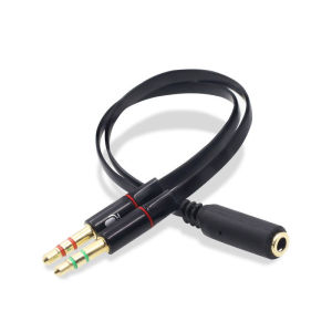 Bộ Chia Cáp Âm Thanh 35mm Từ Nữ Sang 2 Nam Bộ Chuyển Đổi Tai Nghe Cho Điện Thoại Pad Di Động - Cáp Âm Thanh