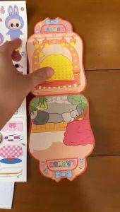 Labubu Busy Book Paperdoll Labubu Puzzle Book Quite Book Quiet Book Popmart Labubu