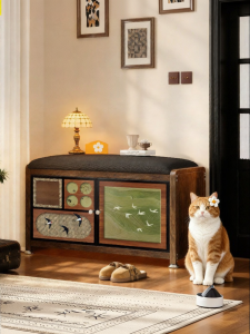 MEISD | Vintage Style Entryway Shoe Changing Bench