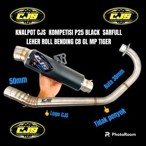 KNALPOT BALAP KOMPETISI 25CM BLACK SARFULL SARTENG ORI CJS RACING EXHAUST MP CB GL FULL STENLISH 38MM Megapro CB GL TERLARIS!!