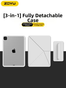 Zoyu | Anti-Drop & Bend Protective Case for iPad Magnetic Split Design Vertical/Horizontal Support