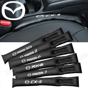 Car Seat Gap Leak Proof For Mazda 2 3 5 6 8 323 Axela B8 Cx3 Cx30 Cx5 Cx7 Cx8 Cx9 Familia Mps Mx5 Rx7 Rx8 Carbon Fiber Seat Gap Filler Storage Organizer Pocket Emblem Logo Decoration Car Accessories Interior