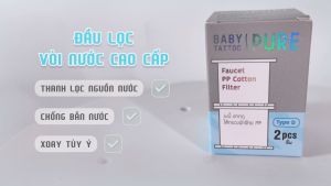Bộ Vòi Lọc Nước Cho Bồn Rửa Tay Bồn Rửa Mặt Bồn Rửa Chén BABY TATTOO Giúp Lọc Sạch Và Bảo Vệ Sức Khoẻ Da