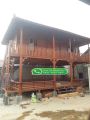 rumah kayu minimalis ukuran 8 x 5 meter knock down. 