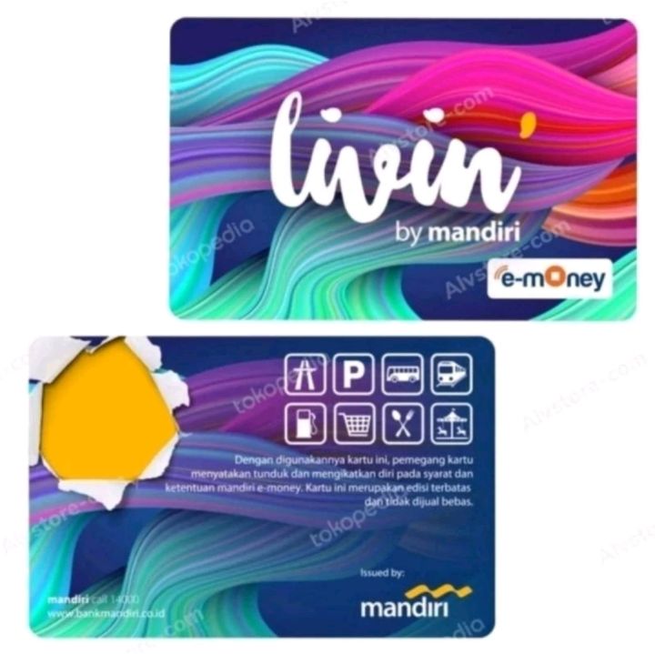 KARTU E MONEY TOLL MANDIRI LIVIN NOT FLAZZ BCA BRIZZI Lazada Indonesia