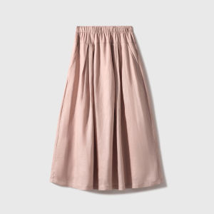 Design Cut Slimming Linen Skirt