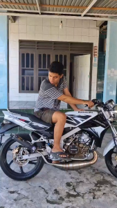 Knalpot Ninja RR SS R Fullset Step Standar/Cobra Stainless Cacing Silincer Carbon Plan Doff Winspeed