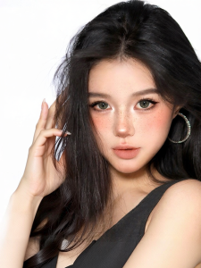 Gray Fairy Camellia Rose Monthly Disposable Contact Lenses