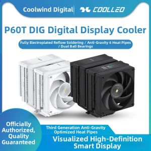 coolleo | Digital CPU Cooler Fan with 6 Heatpipes