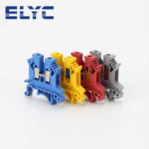 100 Cái UK 2.5 Đầu Nối Cáp 2.5B Kết Nối Vít Termin 2.5mm² Dây Đầu Nối Điện Din Rail Khối Đầu Cuối Cho Điện Chia
