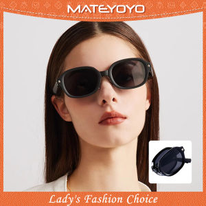 MATEYOYO Womens Sunglasses 180 ° Foldable Sunglasses Fashion Large Frame Sunglasses UV Resistant Foldable Summer Sunglasses Ultra Light Polarized Sunglasses Outdoor Traveling Walking Shopping Driving