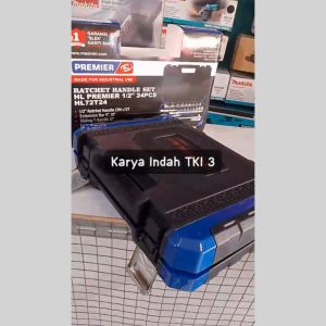 Kunci Shock Set Ratchet Handle Set H&L HnL HL HL 72T24 Premier 1/2″ 24PCS HL72T24