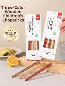 TAFUMAN | Baby 3-6+ Years Food Grade Wooden Training Chopsticks for Eating