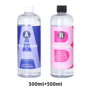 QIAO | Bộ Nhựa Epoxy Trong Suốt Cao Cấp Easy Mix 1:1 Dùng Làm Đồ Thủ Công Mỹ Nghệ Trang Sức Ly Đồ Thủ Công DIY