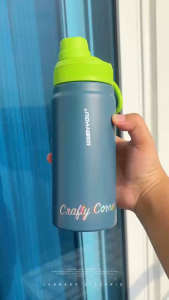 Stainless Steel 500Ml Insulated Thermos Tumbler Hot And Cold With A Straight Drinking Sport