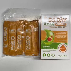 Dạ Dày An Vị Curmin - Hỗ Trợ Giảm Acid Dịch Vị - Hỗ trợ giảm các triệu chứng của viêm loét dạ dày tá tràng: ợ hơi ợ chua đầy bụng đau thượng vị