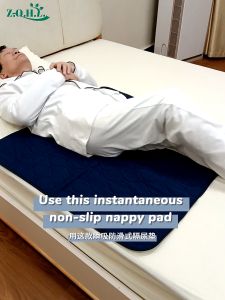 Mattress Protector Waterproof Incontinence Pad with Multi Layer Anti Slip for Elderly Bedridden