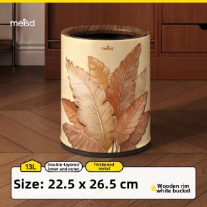 MEISD | Retro No Lid Waste Bin Large Capacity