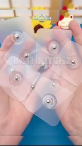 BATHKITCHZ Punch Free Bathroom Self Adhesive Wall Hooks Screw Stickers Holder Rack Hooks for Hanging