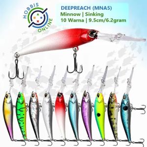Minnow Lure Umpan Pancing Casting 9.5cm 6.2g DeepReach 1 (MNA5) Muncung Panjang