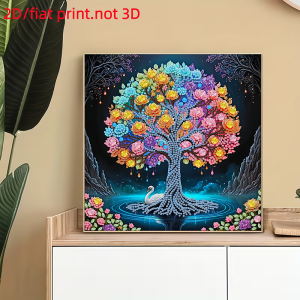 other | 2D/flat1 Diamond Painting Frameless Painting fir tree Pattern canvas Material ideal gift for Bedroom living room corridor