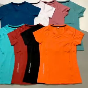 Áo Thể Thao Tập Gym Yoga Nữ Ngắn Tay LEAD Vải Thun Lạnh Mịn Mát Co Giãn Tốt