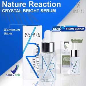 [DAPAT 2 PCS ] Serum Wajah NR Original NATURE REACTION CRYSTAL BRIGHT SERUM ORI Whitening Brightening & Moisturizing Serum Pemutih Pencerah Kulit Wajah Glowing Alami Asli BPOM Halal COD Terjamin Ampuh