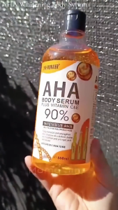 OUHOE Premium AHA Body Serum with Vitamin C&E for Brightening & Acne-Prone Skin 100ml