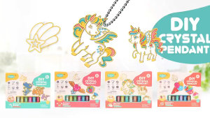 Set Lukisan Kristal DIY Kanak Kanak Mainan Seni Kreatif Untuk Budak Perempuan Kit Warna Tangan DIY Crystal Painting Set For Kids Creative Art Craft Toy For Girls Hand Painting Color Kit 免烤胶画儿童diy手工涂鸦水晶涂色颜料涂画材料女孩玩具创意免考 E096