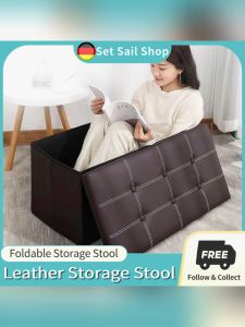 sofa storage stool storage chair ottoman storage box chair folding stool leather foldable storage stool rectangular storage stool adult sofa folding storage chair