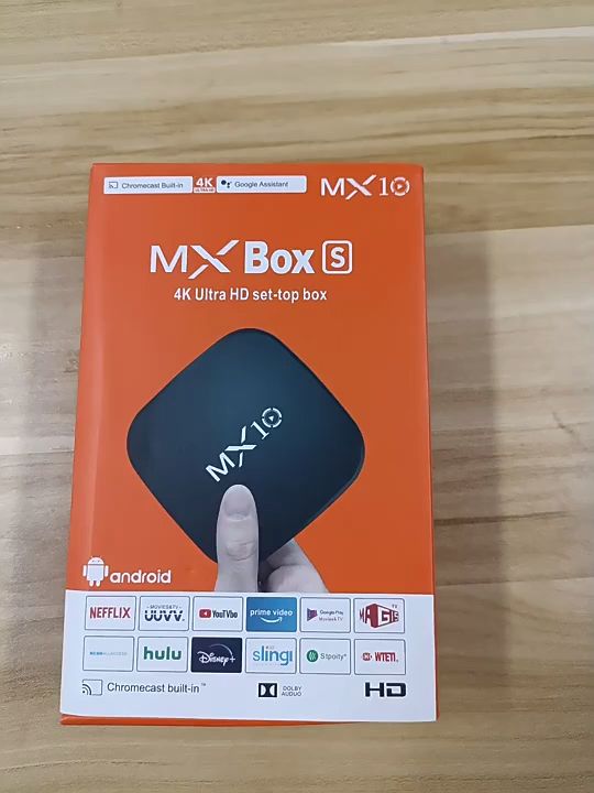 Mxq Pro Mx10 Tv Box Ultra 4k Hd 2.4g Wifi Android 10.0 2+16gb Quad-core 