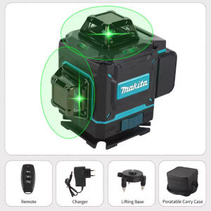 Makita | Makita 2026 Digital 360-Degree X4 16-Line Outdoor Laser Level Self-Levelling Vertical Cross-Line Tool for Precision Measurement