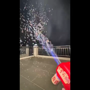 Automatic Bubble Blower Machine Outdoor Play Childrens Party Toy With Lights Kids Birthday Gift