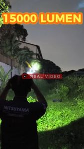 Senter Kepala Alumunium Jumbo Ring 103mm Kualitas Premium 120 Watt MITSUYAMA MS-251P / MS-250P Super Terang Tahan 16Jam | Headlamp Anti Air 7200mah + Casan USB Tipe-C Headlamp Super Bright Tahan Lama