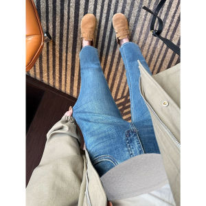 Maternity Jeans Thin Summer Wear Comfortable Belly High Waist Straight Leg Denim Pants Daily Casual High Waist Belly Support