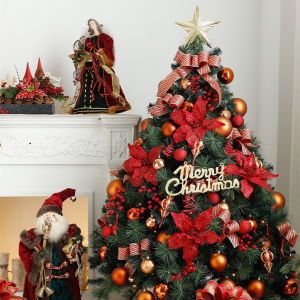 Christmas Tree 150/180/210/240cm High Quality Christmas Tree Metal Bracket Christmas Decorations Set
