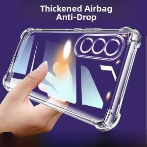 Ultra-Thin Silicone Phone Case for OPPO K12 with Airbag Protection Soft Edge Transparent Corner Lens Protection for Men And Women